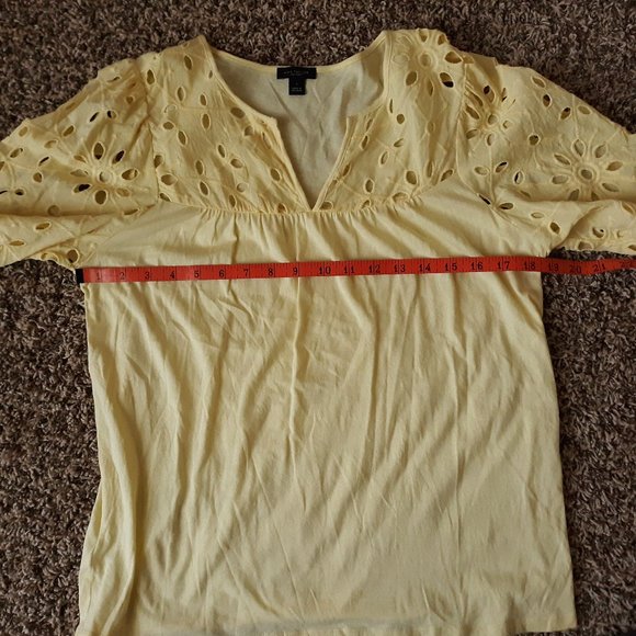 Ann Taylor Factory Size S Yellow NWOT - Picture 4 of 8